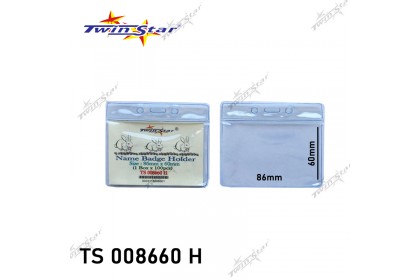 Twin Star Name Badge Holder 86mm x 60mm Twin Star Name Badge Holder 86mm x 60mm